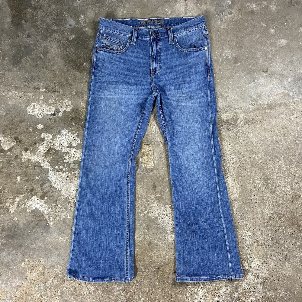 Cody James Jeans Size 34x32 Blue Denim Medium Wash Bootcut Stretch Western Wear